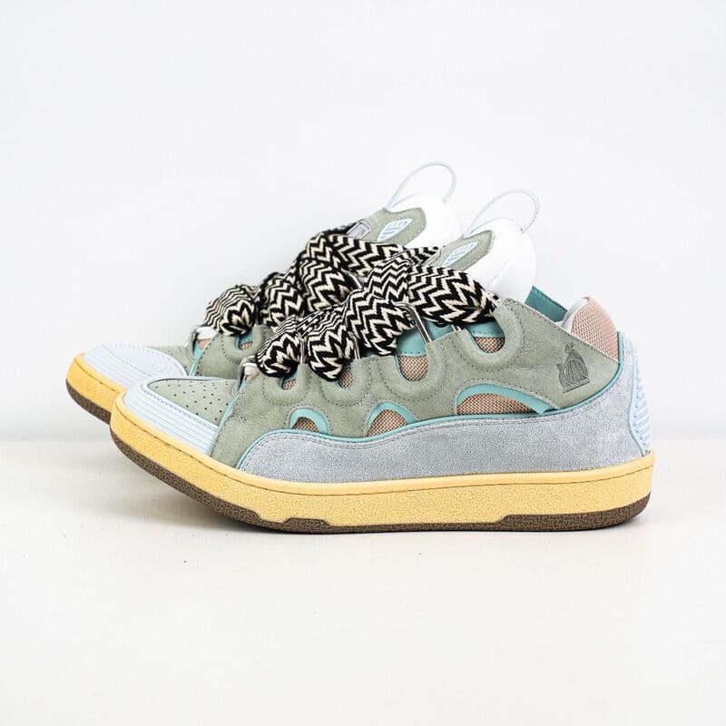 Tênis Lanvin Curb Light Blue