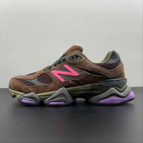 Tênis New Balance 9060 Rich Oak Burgundy