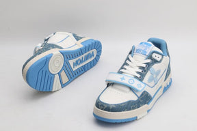 Tênis Louis Vuitton Trainer Monogram Denim
