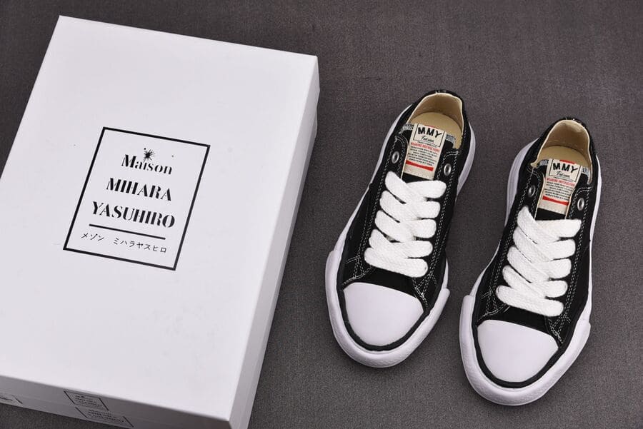 Tênis Maison Mihara Yasuhiro Peterson OG Sole Canvas Low Black