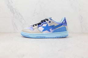 Tênis A Bathing Ape Bape SK8 Sta Blue White
