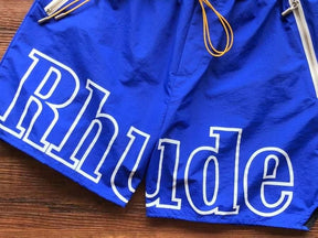 Shorts Rhude Logo Royal Blue