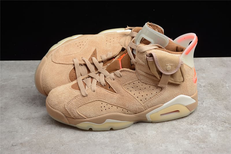Tênis Air Jordan 6 Retro - Travis Scott "British Khaki"