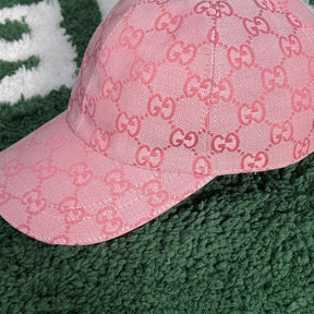 Boné Gucci GG Rosa Canvas