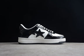 Tênis A Bathing Ape Bape Sta Low Black White