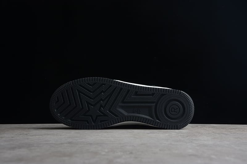 Tênis A Bathing Ape Bape Sta Low Black White