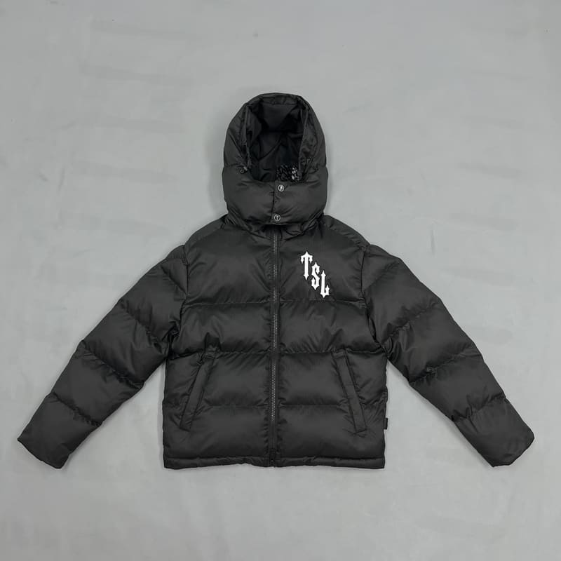 Jaqueta Trapstar Shooters Hooded Puffer Black/Reflective