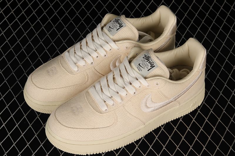 Tênis Nike x Stussy Air Force 1 Low Fossil Stone