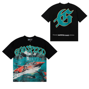 Camiseta Godspeed Miami Boat Black