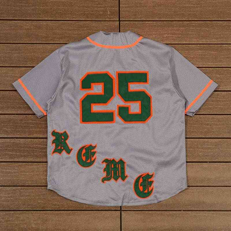 Camiseta Supreme Old English Baseball Jersey Grey