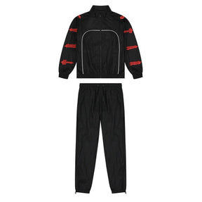 Conjunto Trapstar Irongate 2.0 Shellsuit Vermelho Preto