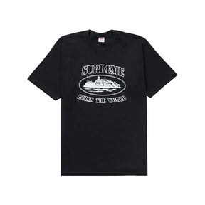 PRONTA ENTREGA - Camiseta Corteiz x Supreme Rules The World Black