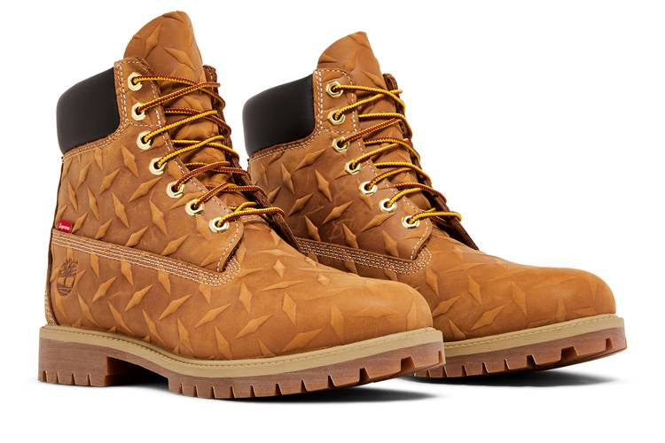 Bota Timberland x Supreme Diamond Plate Wheat