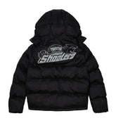 Jaqueta Trapstar Shooters Hooded Puffer Black/Reflective