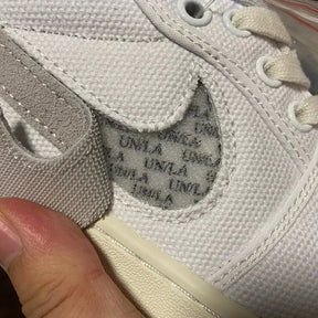 Tênis Jordan 1 Low x Union LA White Neutral Grey