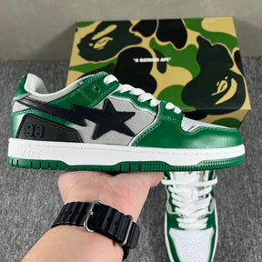 Tênis A Bathing Ape Bape SK8 Sta Green