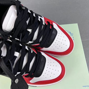Tênis Off-White Out Of Office "OOO" Black White Red