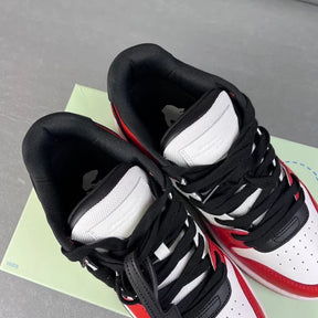 Tênis Off-White Out Of Office "OOO" Black White Red